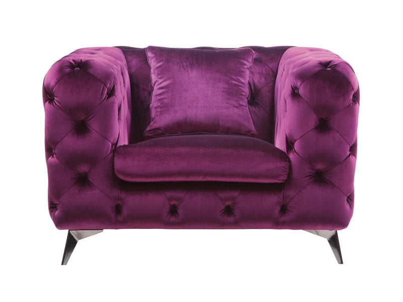 Atronia Purple Fabric Chair image