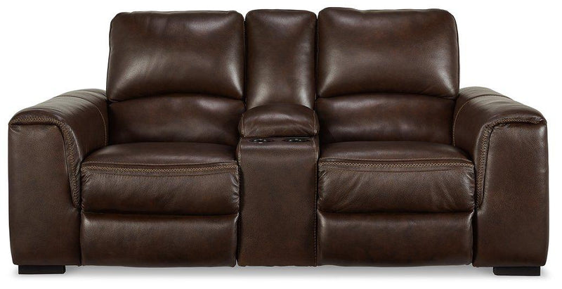 Alessandro Power Reclining Loveseat with Console