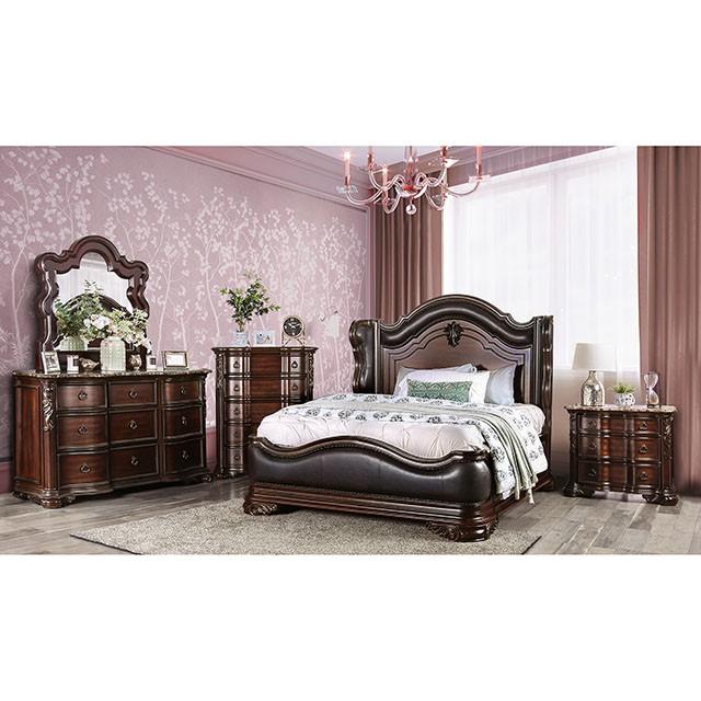 Arcturus Brown Cherry Cal.King Bed