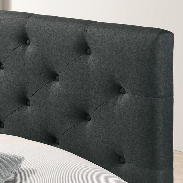 SYBELLA Queen Bed, Dark Gray