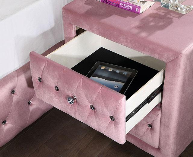 ZOHAR Night Stand, Pink