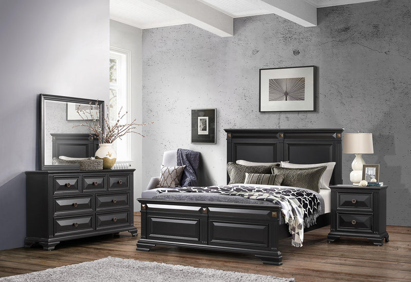 CARTER KING BED, DRESSER AND MIRROR image