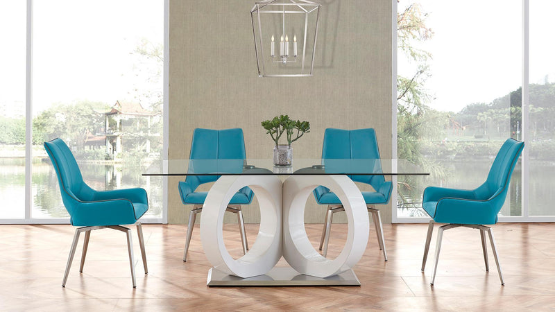 5 Piece Dining Room Set (D9002DT+D4878DC-TURQ) image