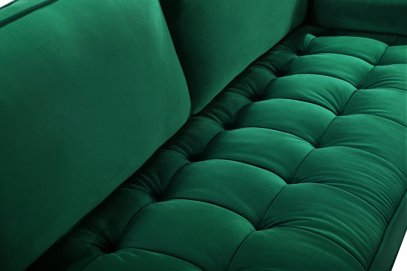 Emily Green Velvet Sofa