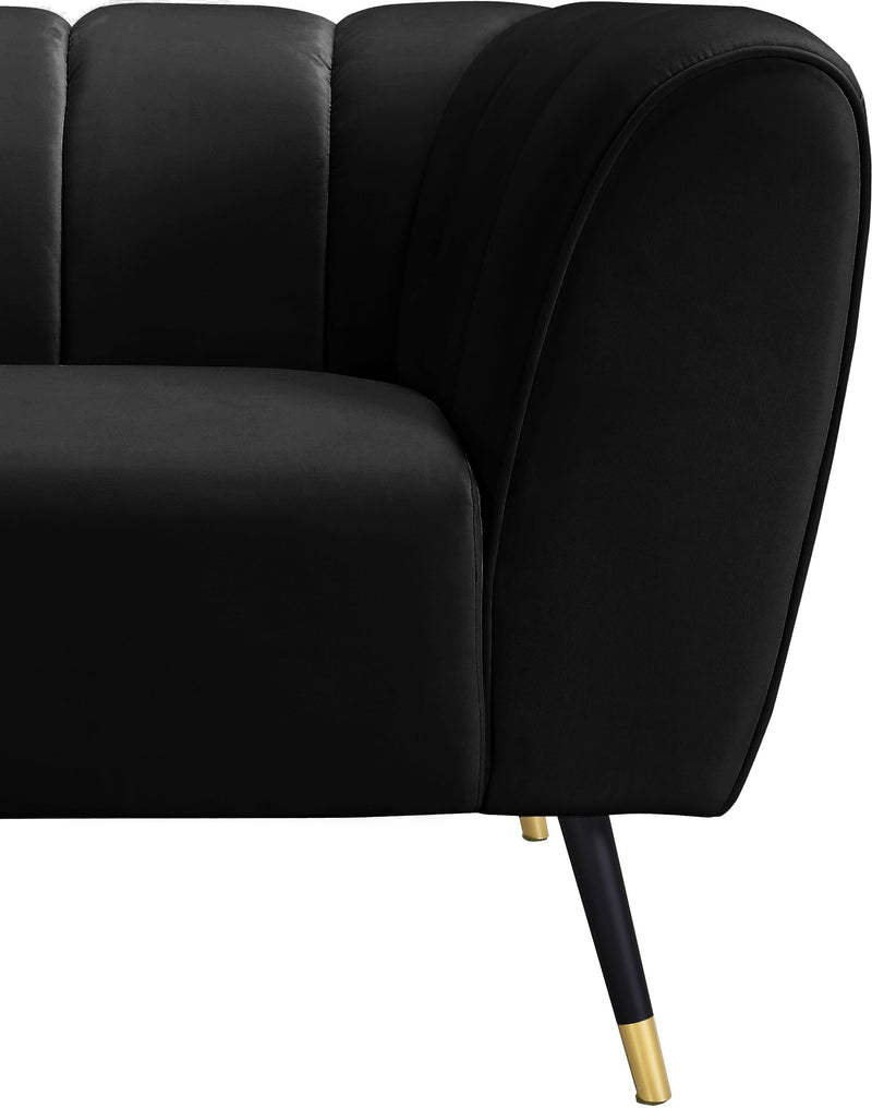 Beaumont Black Velvet Chair