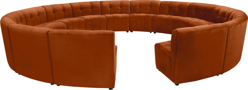 Limitless Cognac Velvet 15pc. Modular Sectional