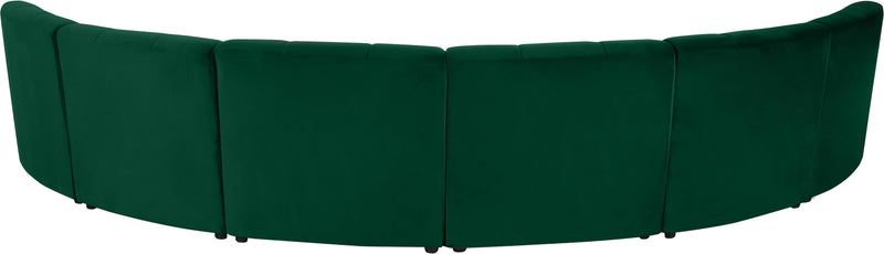 Limitless Green Velvet 6pc. Modular Sectional