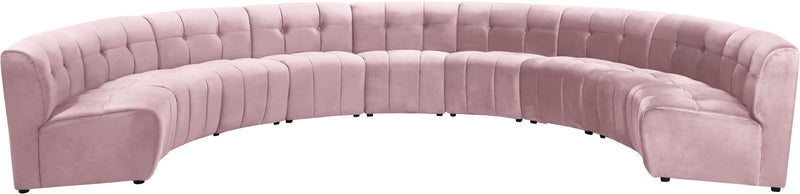 Limitless Pink Velvet 9pc. Modular Sectional image