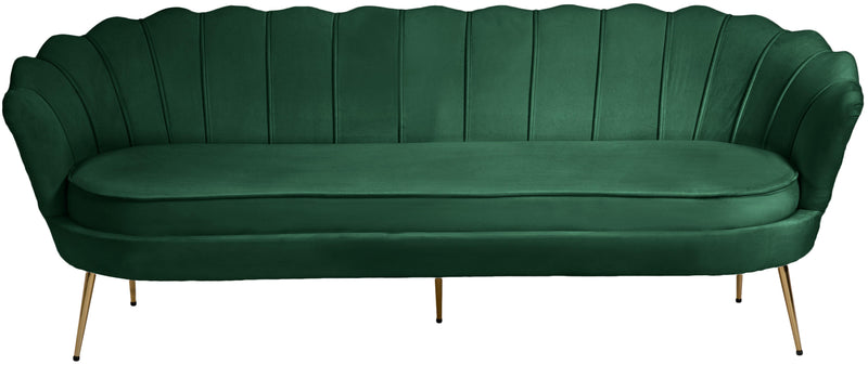 Gardenia Green Velvet Sofa