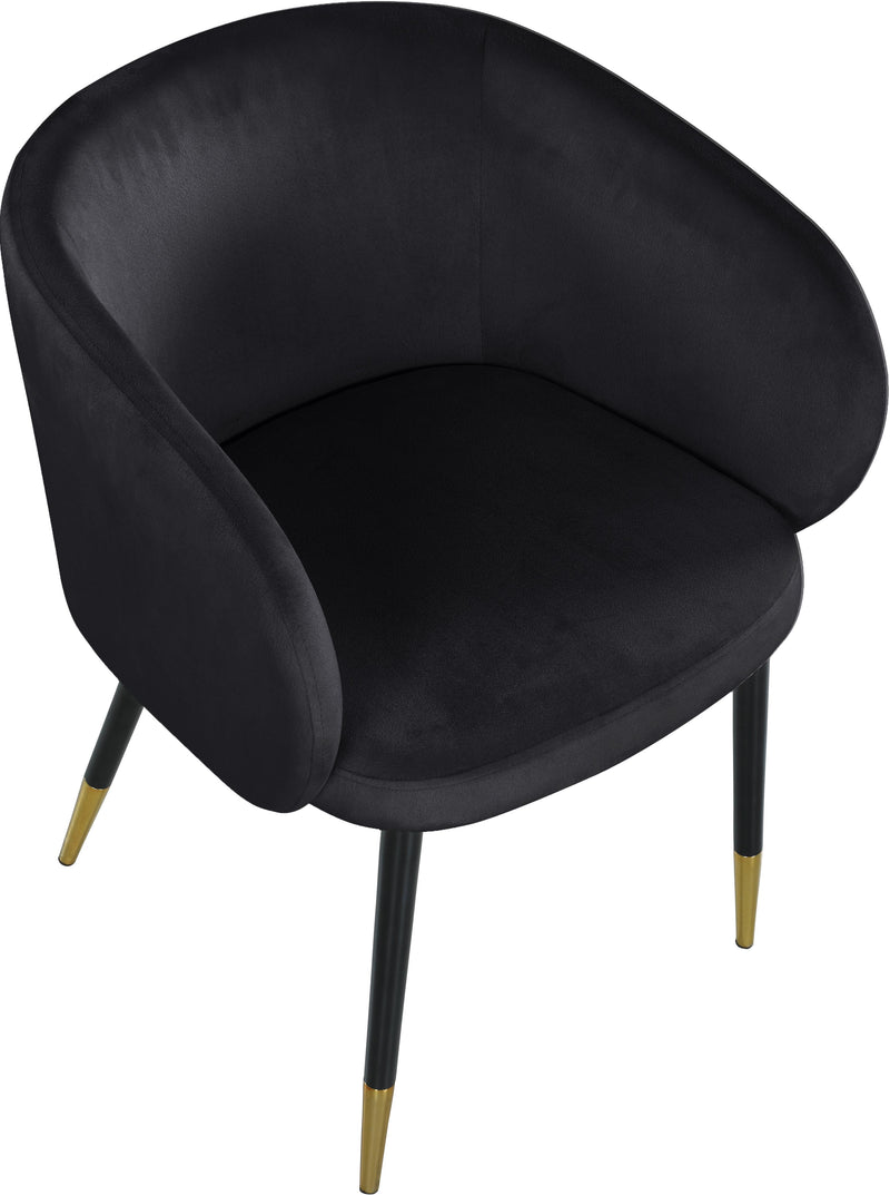 Louise Black Velvet Dining Chair