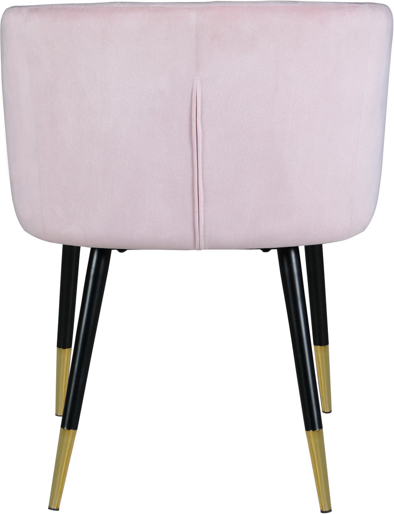 Louise Pink Velvet Dining Chair