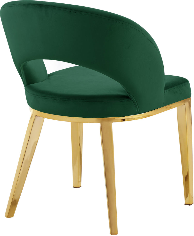 Roberto Green Velvet Dining Chair