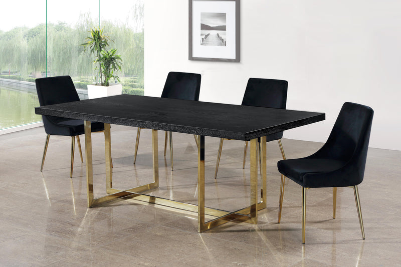 Karina Black Velvet Dining Chair