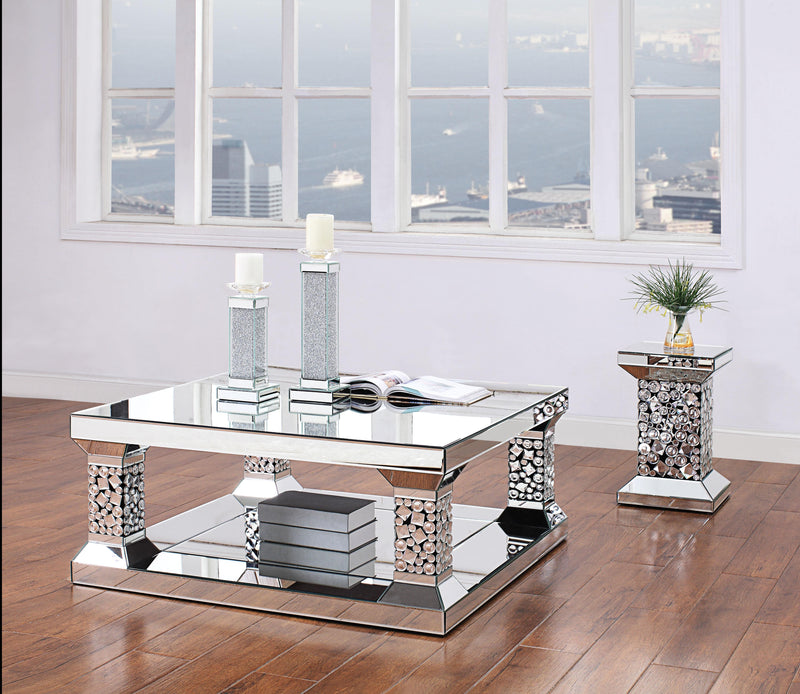 Kachina Mirrored & Faux Gems Coffee Table image