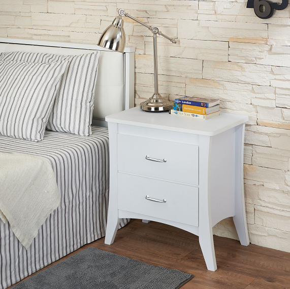 Babb White Accent Table image