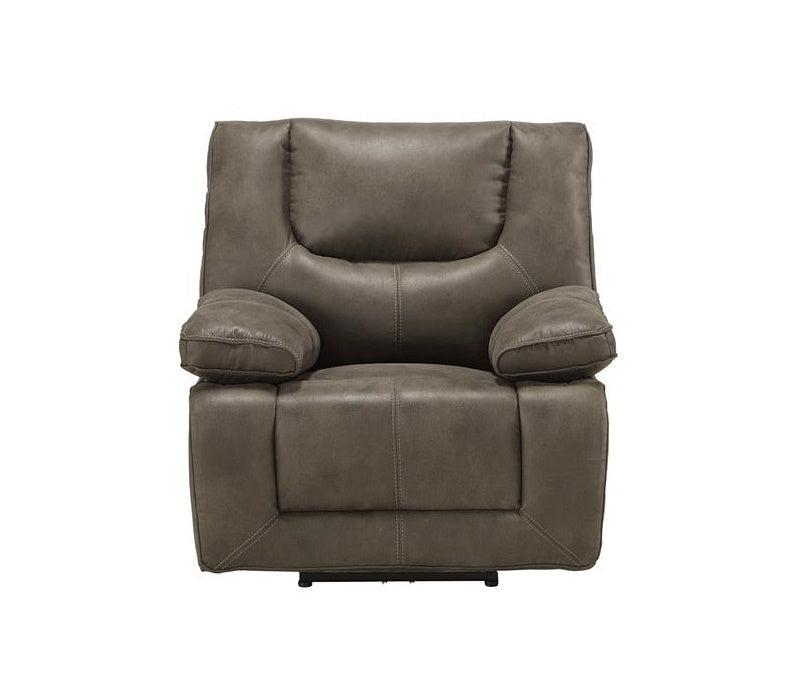Acme Harumi Power Motion Recliner in Gray Leather-Aire 54897 image