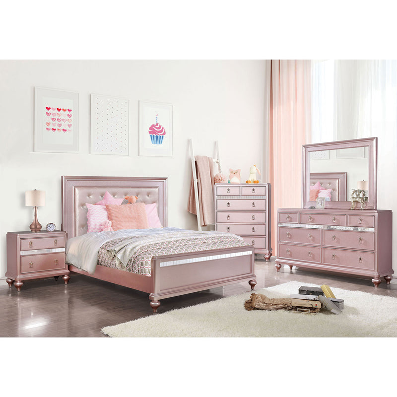 Ariston Rose Pink 4 Pc. Full Bedroom Set image