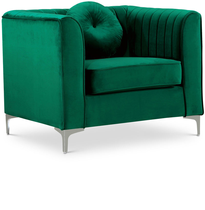 Isabelle Green Velvet Chair image