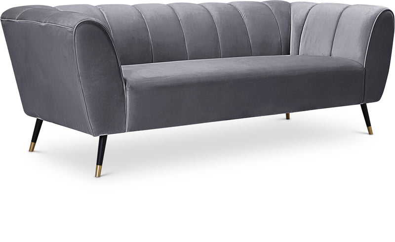 Beaumont Grey Velvet Sofa image