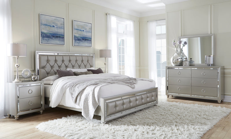 RILEY KING BED SILVER image